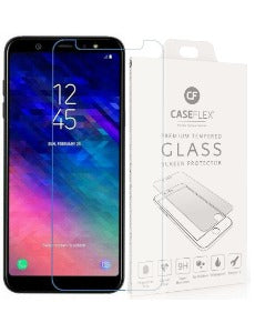 Caseflex Samsung Galaxy A6 (2018) Tempered Glass Screen Protector Twin Pack Clear