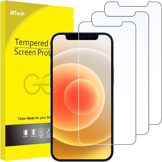 JETech Accessory Apple iPhone 11 and XR Tempered Glass Screen Protector 3 Pack Clear