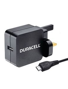 Duracell Accessory UK Fast Charger Power Adapter and Micro USB cable Bundle Black