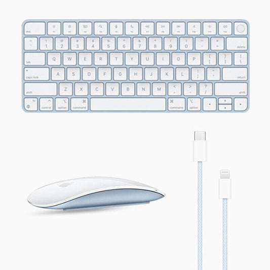 Apple Accessory Magic Keyboard with Touch ID and Mouse Bundle Blue