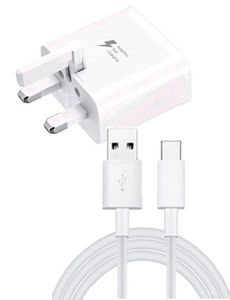 Samsung Accessory UK Fast Charge Power Adapter and Type C USB cable Bundle White